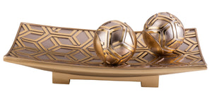 Rose Gold Savannah Bowl w/ Spheres