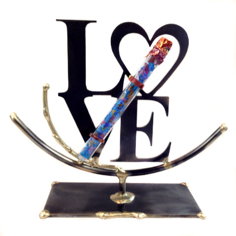 Gary Rosenthal Large Love Sculpture w/ Shard Holder