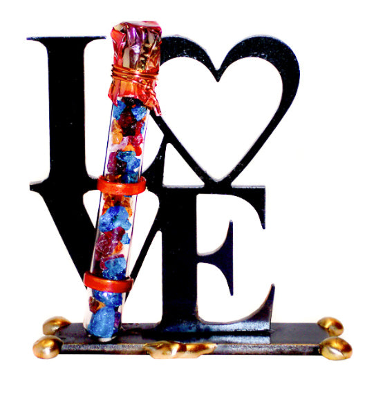 Gary Rosenthal Lasercut Love Sculpture w/ Shard Holder