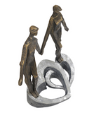 Couple Holding Hands Sculpture