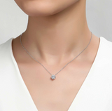 sterling silver solitaire necklace