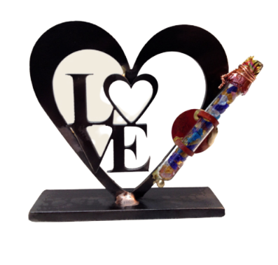 Gary Rosenthal Heart Shard Holder w/ LOVE
